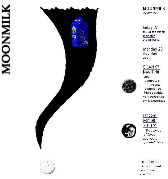 screenshot of moonmilk in 1997